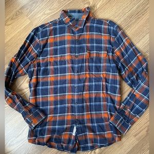 G.H.BASS Men’s Flannel Plaid Button Down Shirt